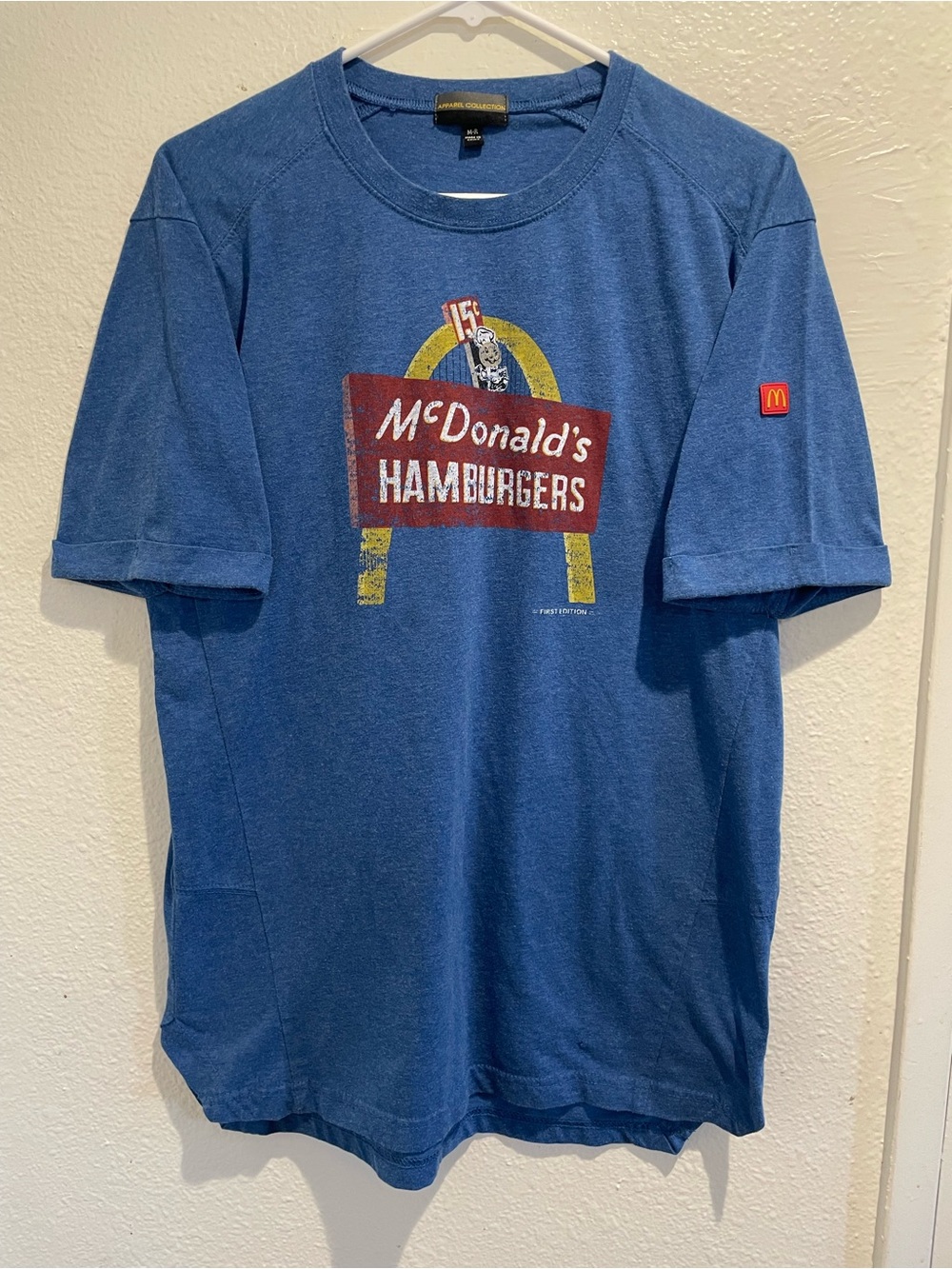 Official McDonald's First Edition Retro Employee Uniform Tee M